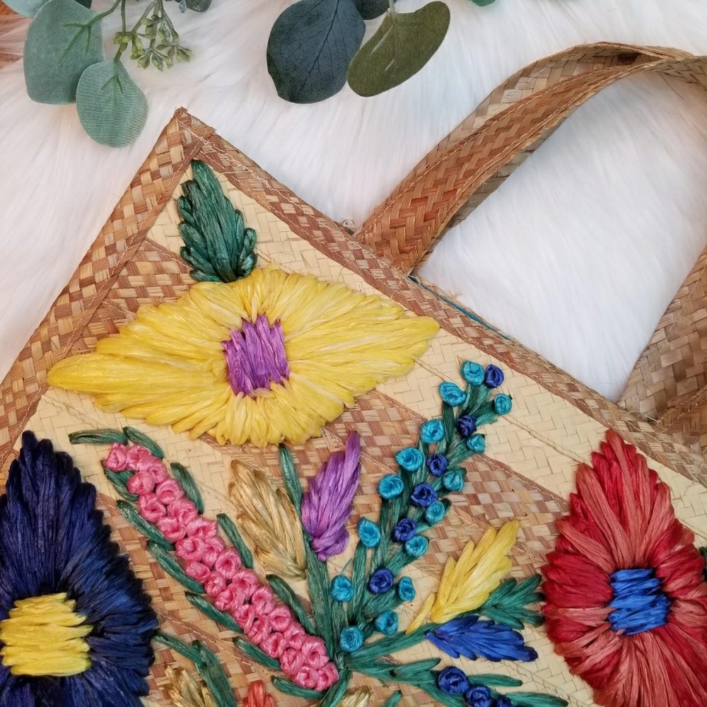 Bohemian Woven Straw Bag